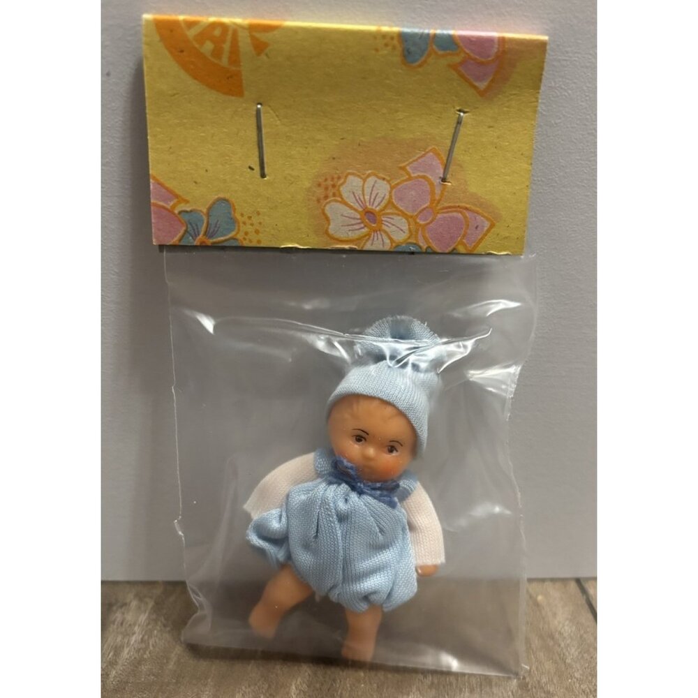 Vintage VEB Puppenfabrik Konigsee GDR 3" Miniature Rubber New In Package